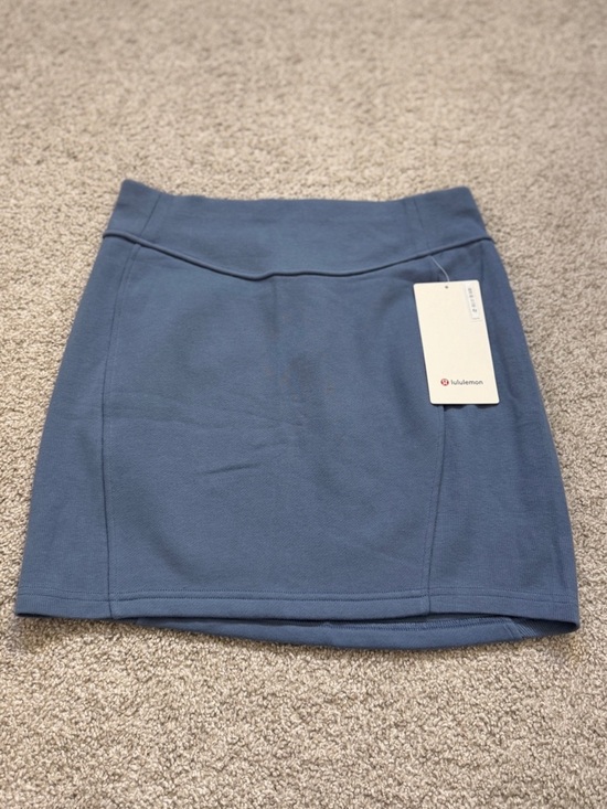 lululemon athletica Dresses & Skirts - Lululemon Scuba High Rise Mini Skirt - Oasis Blue